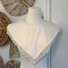 Vintage Lace Collar Detachable Prairie Collar Dickey Cottagecore Coquette Ivory