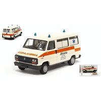 Fiat Ducato Bus Ambulanza Alitalia 1981 1:87 Brekina Ambulanze -D- Neues Modell