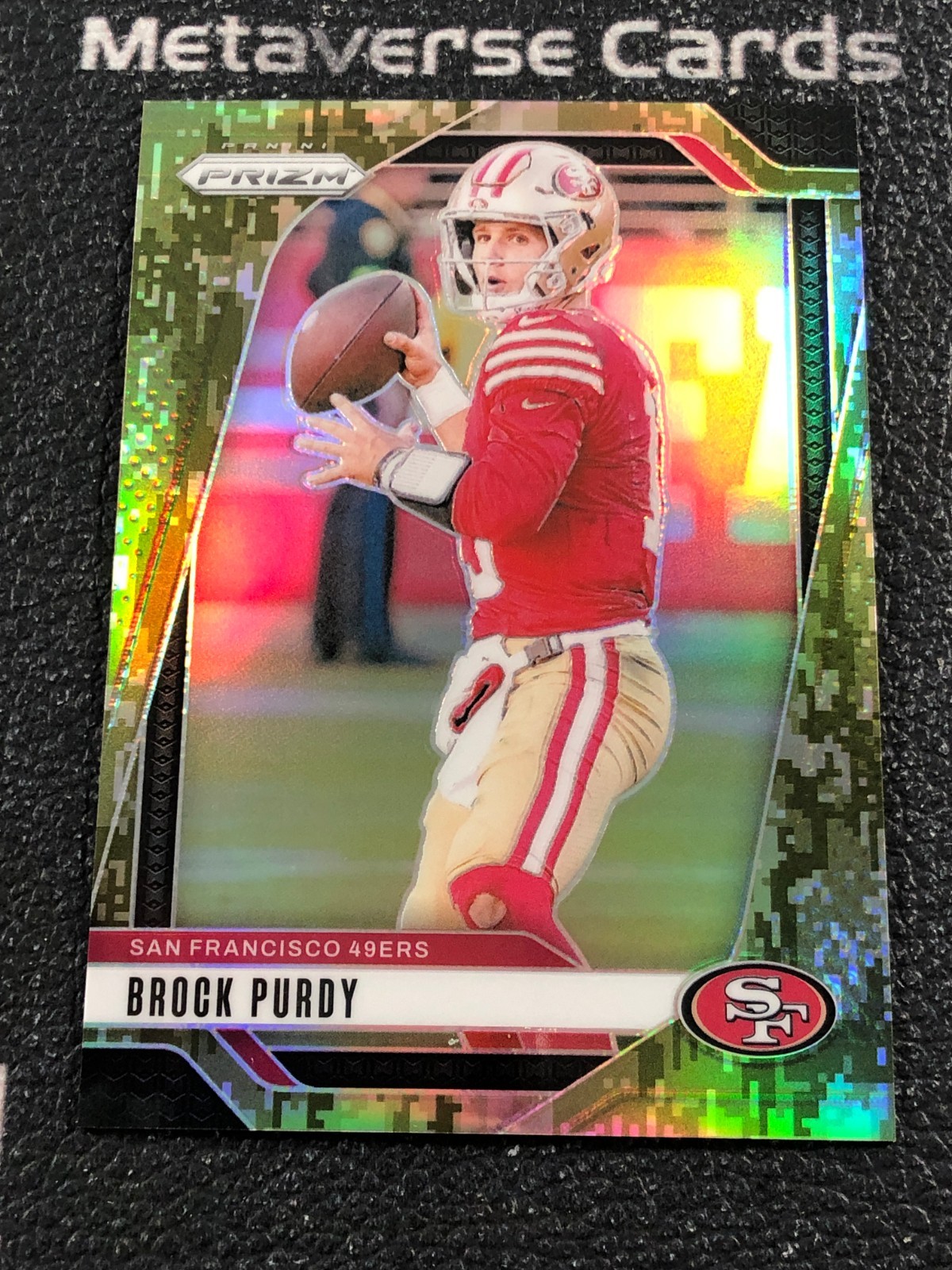 2024 Panini Prizm Brock Purdy Forest Camo 03/15 #249 49ers