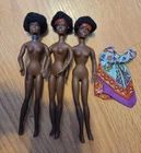 1970 Vintage Mattel Rock Flowers Barbie Bendy Dolls Rosemary Hong Kong 3 Dolls