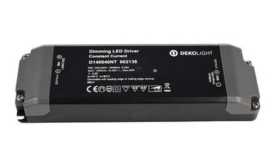 DEKO-LIGHT Netzgerät BASIC DIM CC DNT/40W Kunststoff schwarz / Kunststoff IP20 L