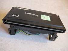 Pentium II MMX CPU heat sink with cooling fan personal computer