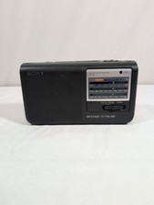 Sony Portable Radio Model ICF-36 AM FM  Weather Band Battery AC Power TESTED