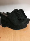 Carlos Santana Genuine Suede High Heel Platform Wedges — photo 6