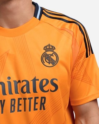 Adidas Real Madrid 2024 / 2025 Away Stadium Jersey Orange IU5013