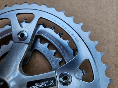 Shimano Exage 400LX BioPace Triple Crankset 175mm 48/38/28 FC-M400