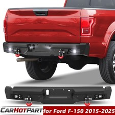 Rear Bumper For 2015-2025 Ford F150 Off-road With Sensor Holes Led Lights Drings Rear Bumper For 2015-2025 Ford F150 Off-road With Sensor Holes Led Lights Drings