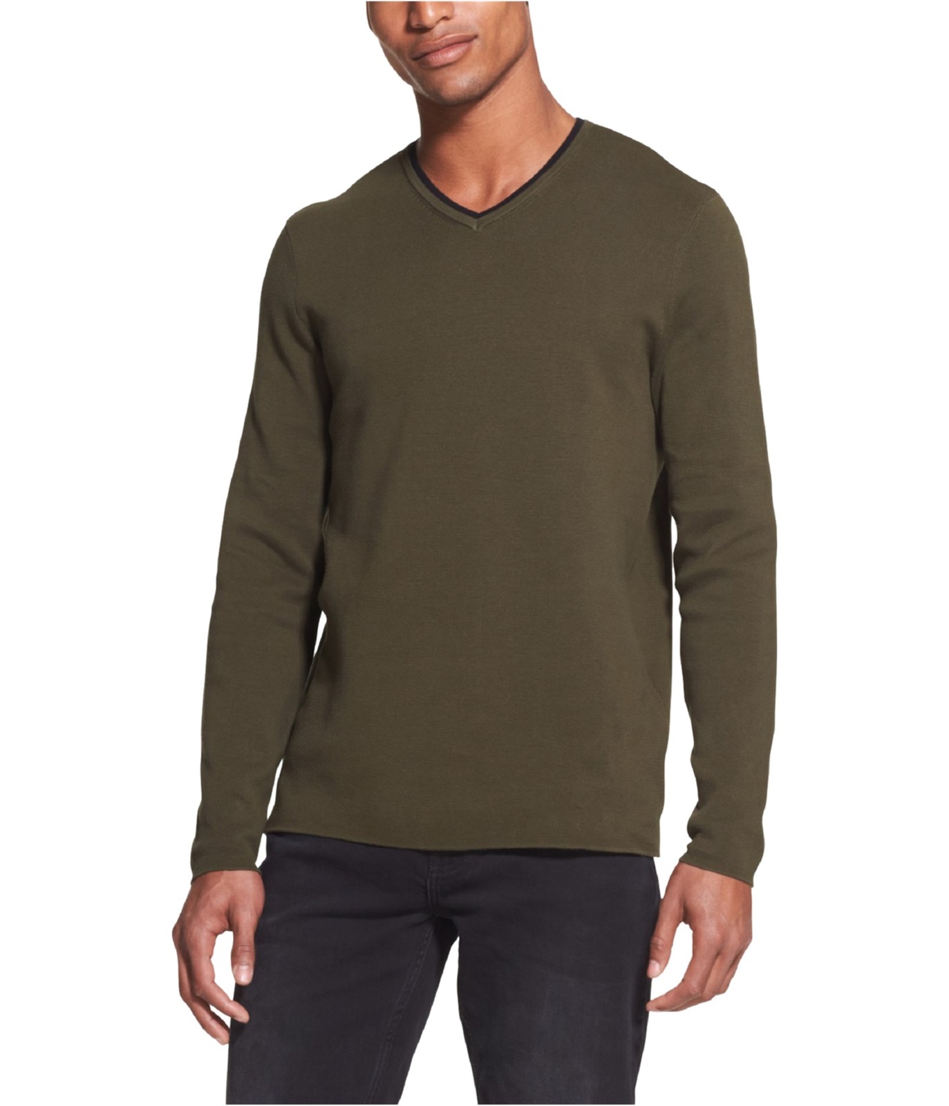 Мужской свитер-пуловер с V-образным вырезом DKNY 7490₽