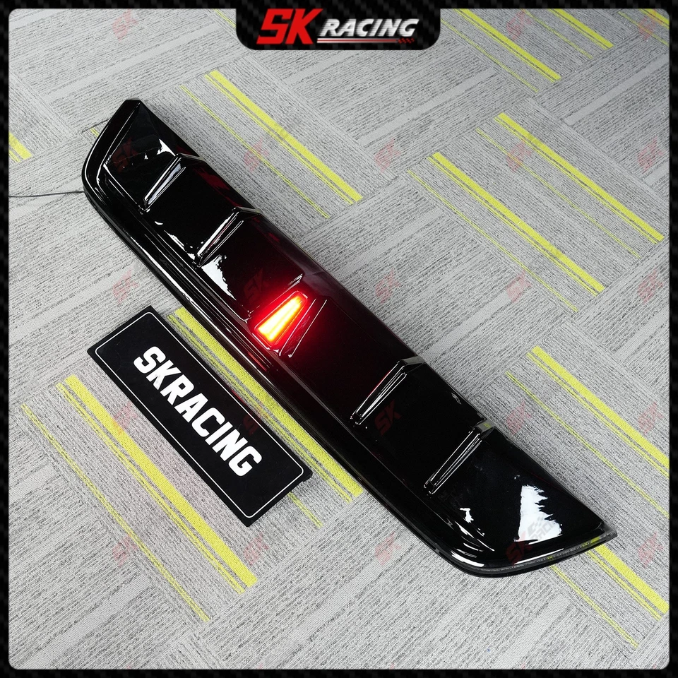 Kit spoiler labial difusor traseiro preto brilhante Toyota Corolla compatível com 2020-2024 - Imagem 2 de 4