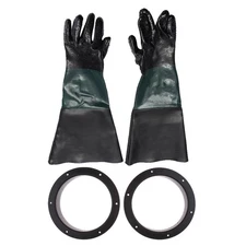 PAIR OF 60CM/24\" HEAVY DUTY WORK sandBLASTING GLOVES FOR