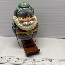Russian Santa Claus Wood Hand Carved 