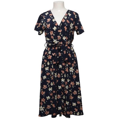 Shein, Kleid, Größe: 36, Blau/Mehrfarbig, Polyester, Blumen, Damen #Fbz