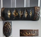 Tsuka handle hilt narcissus menuki lily fuchi kashira samurai sword fitting