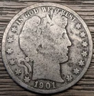 1901 S Barber Half Dollar - G Details