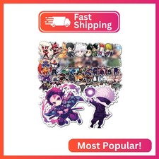 Evercio 50 Pcs Anime Stickers Mixed Pack Trendy Various Manga Stickers Vinyl Dec
