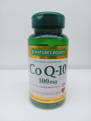 Nature's Bounty CoQ10 100 mg Softgels, 75 Count Exp 11/26