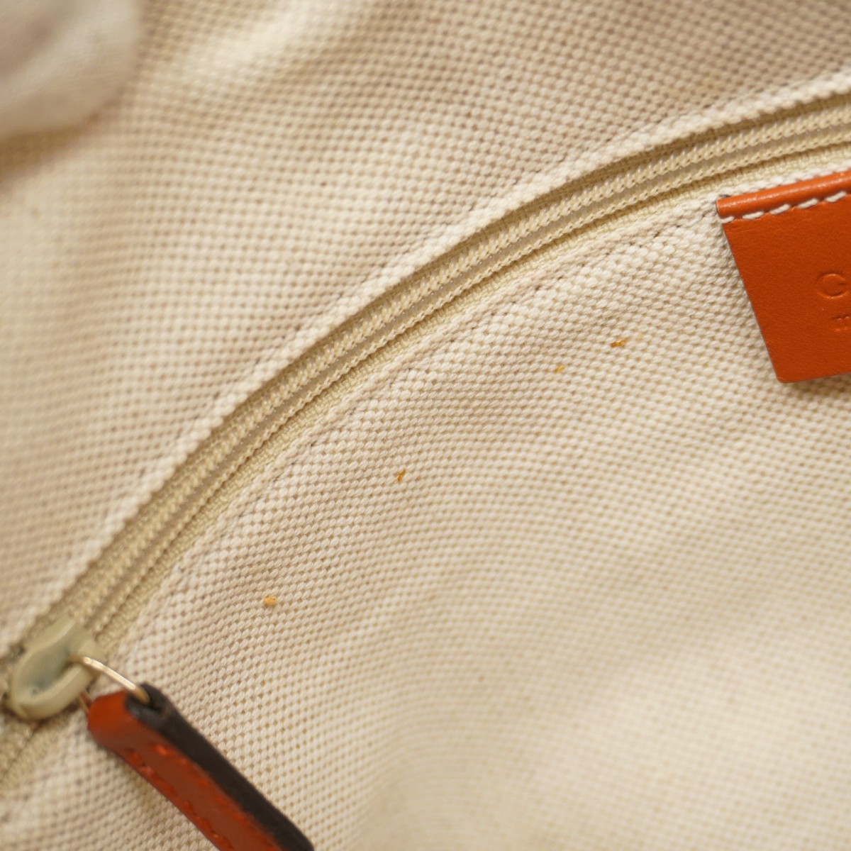 Auth [6ba1402] GUCCI Handbag GG canvas 211944 Canvas Beige Orange Champagne ... thumbnail 10