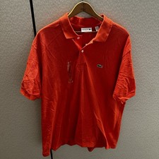 NEW Lacoste Polo Shirt Mens 3XL FR 8 Orange Pique Casual Preppy Tennis Golf NWT