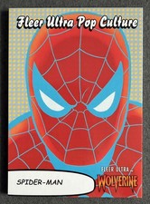 Spider-Man UD Fleer Ultra Wolverine Pop Culture Spider-Man Blue #PC-32 SP