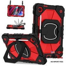 for T-Mobile Revvl Tab 2 Case 10.1 Inch 2025, Shockproof Cover for Black Red
