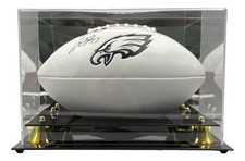 Cooper Dejean Signed Philadelphia Eagles Logo Football Fanatics w/ Case