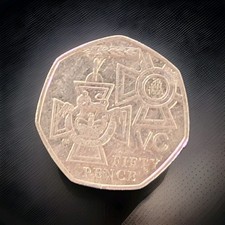 Fifty Pence Coin - Rare Victoria Cross 50p Coin 2006 VC Fifty Pence 