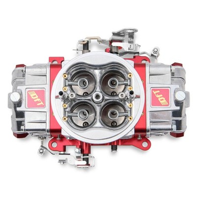 Quick Fuel Carburetor Q-850; Q-Series 850cfm Mech Sec, No Choke, Red/Polished