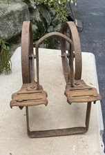 Vintage Planet Jr   Double wheel cultivator w/Scrapper