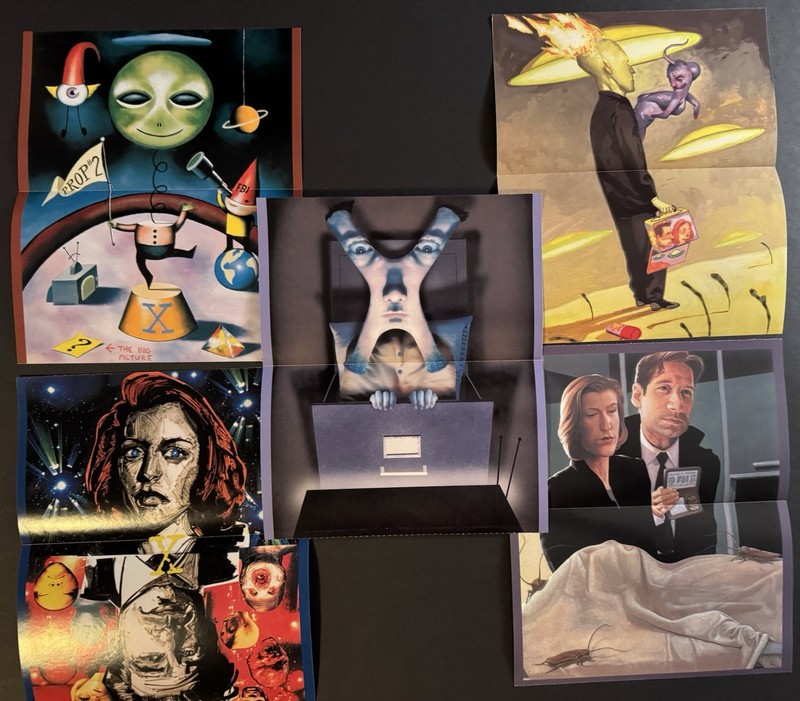 VINTAGE X FILES EXCLUSIVE COLLECTORS SERIES TV GUIDE PULL OUT MINI POSTERS