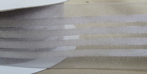 10 yds SHEER & SATIN STRIPE RIBBON 1 1/2" wide (choice of 12 colors) - Picture 2 of 13