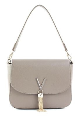 VALENTINO Divina Shoulder Bag Tasche Taupe Beige Neu