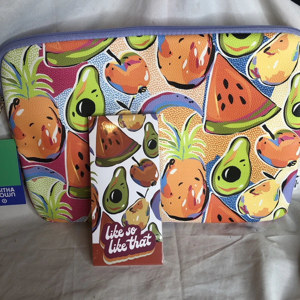 Tabitha Brown Target 15” Tech Sleeve - W/Bonus Colorful Fruit Print Notepad- NEW - Image 3 of 4