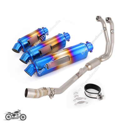 For CFMOTO 450MT 2024-2025 Complete Exhaust System 51mm Muffler Header Link Pipe