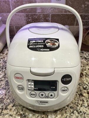 Zojirushi 5.5 Cup NS-WRC10 Rice Cooker & Warmer White ~ Great Working Condition | eBay Zojirushi 5.5 Cup NS-WRC10 Rice Cooker & Warmer White ~ Great Working Condition | eBay