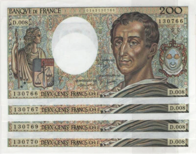 FRANCE - 200 FRANCS MONTESQUIEU TYPE 1981 - Photo 1/2