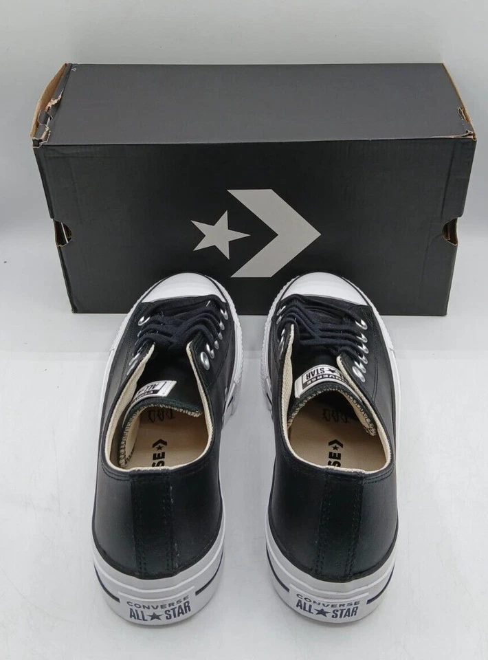 Plataforma elevadora Converse para mujer CTAS buey negro blanco negro 561681C EE. UU. 9,5 UE 41 Foto 4 de 4