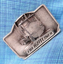 Freightliner Cabover Truck Promo Belt Buckle Trucker Vintage 1978 Tonkin .TAZ594