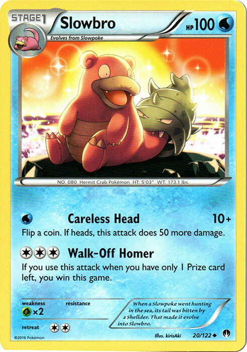 Pokemon - Slowbro - 20/122 - Uncommon - XY - BREAKPoint - LP