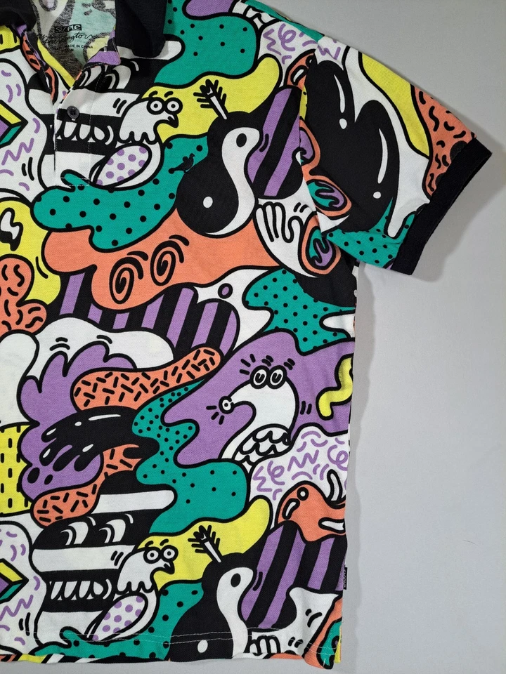 Camisa Polo Rara Staple X Steve Harrington Para Hombre Talla Mediana Manga Corta Artista Foto 2 de 4