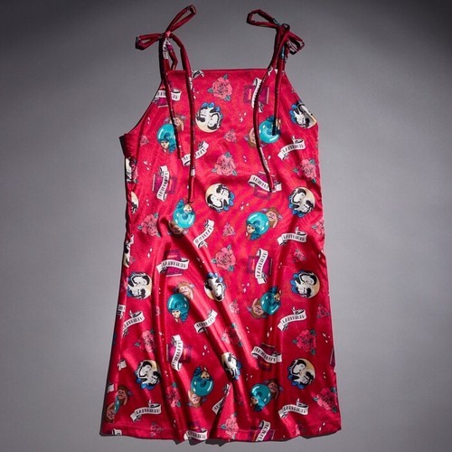 Mini abito ufficiale in raso con stampa tatuaggio labirinto: S,M,L,XL,XXL,3XL,4XL - Foto 1 di 4