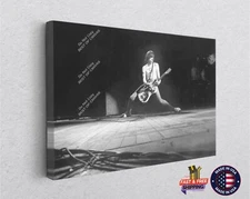 Johnny Ramone Guitar Canvas Print, Music Band Wall Art, Rock Show Décor