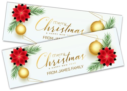 Personalised Christmas Banners Xmas Party House Decoration Occasion 538 - Picture 10 of 12