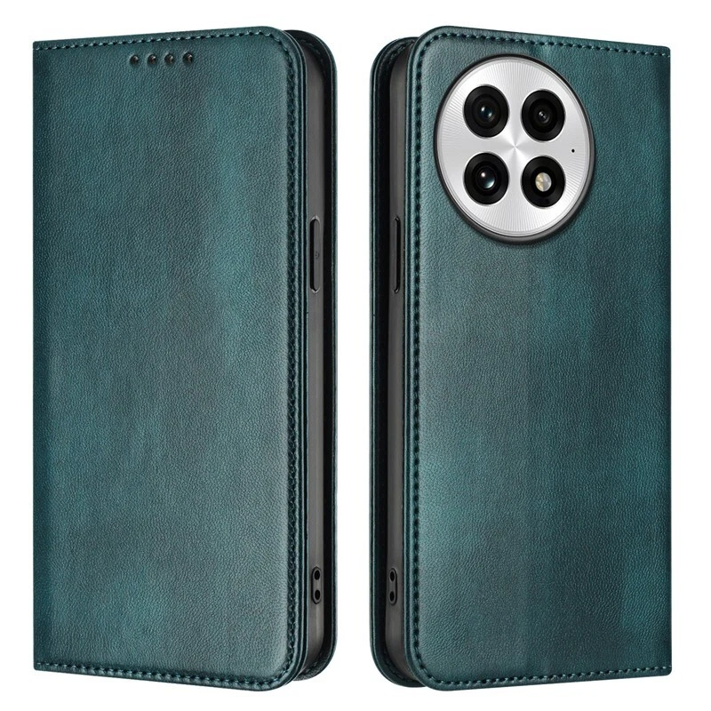 Genuine Leather Wallet Case Magnetic Flip Cover for OnePlus 8T/9/9 Pro/11/12/13 - Image 3 of 4