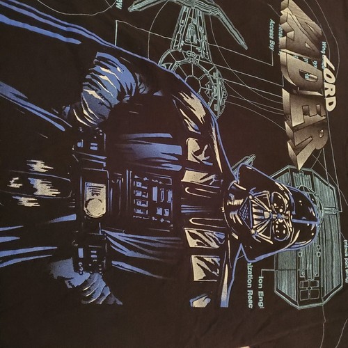Vintage 1996 Star Wars Darth Lord Vader All Over Print Graphic T Shirt L Large - Picture 7 of 24