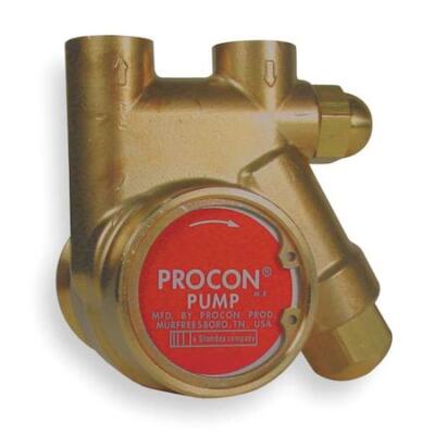 Procon 111A100f11aa 250 Pump, Rotary Vane, Brass, Max. Flow (Gph): 112