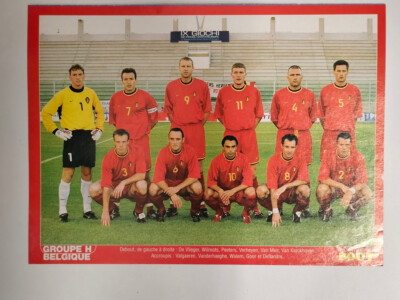 Magazin Planet Foot Poster World Cup 2002 Team Belgien Japan Fußball