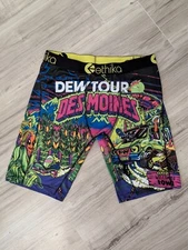 ETHIKA Dew Tour Des Moines Mountain Dew Skateboard BOXER BRIEF Never Worn L Larg
