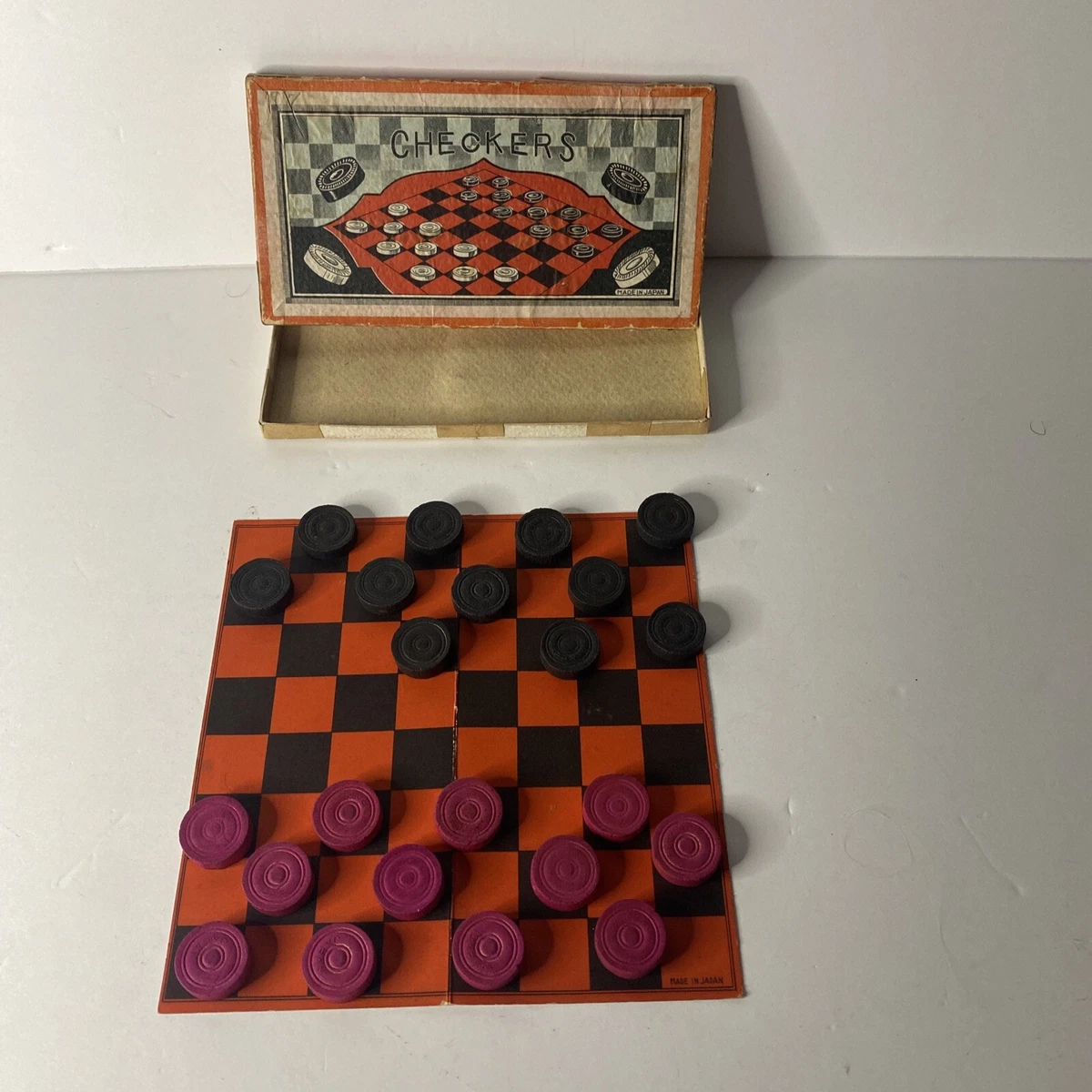 Vintage wooden best sale checkers