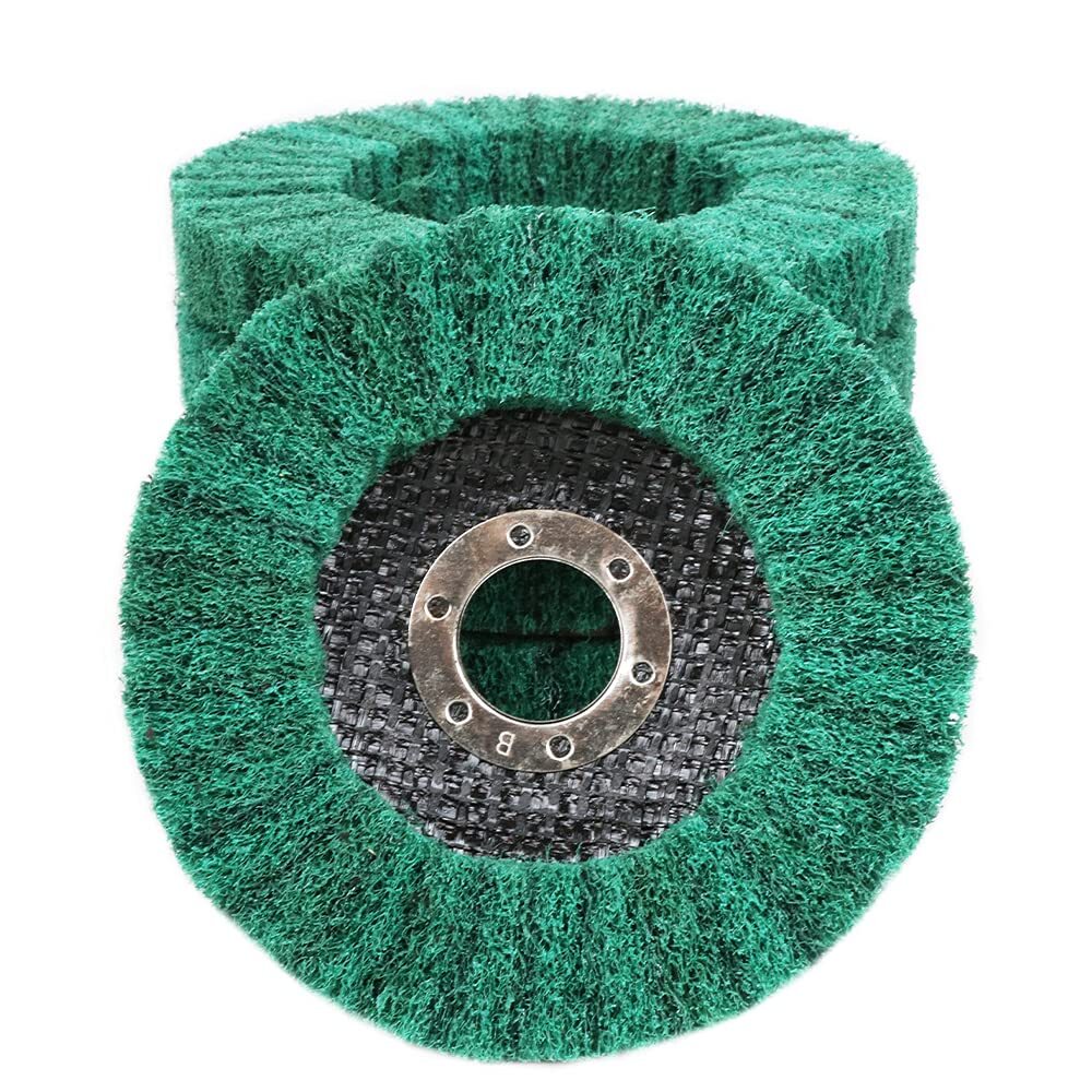 5x Nylon Flap Disc 4-1/2" Metal Steel Cleaning Polishing Wheel Pad For Grinder