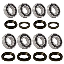 Front & Rear Wheel Bearing Bearings Seal Kits for 05-13 Yamaha Rhino 450 660 700
